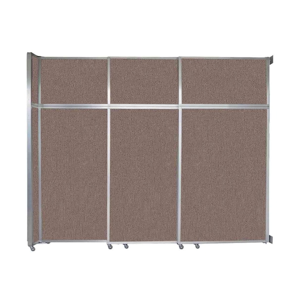 Operable Wall Sliding Room Divider 9'9" x 8'5-1/4" Latte Fabric